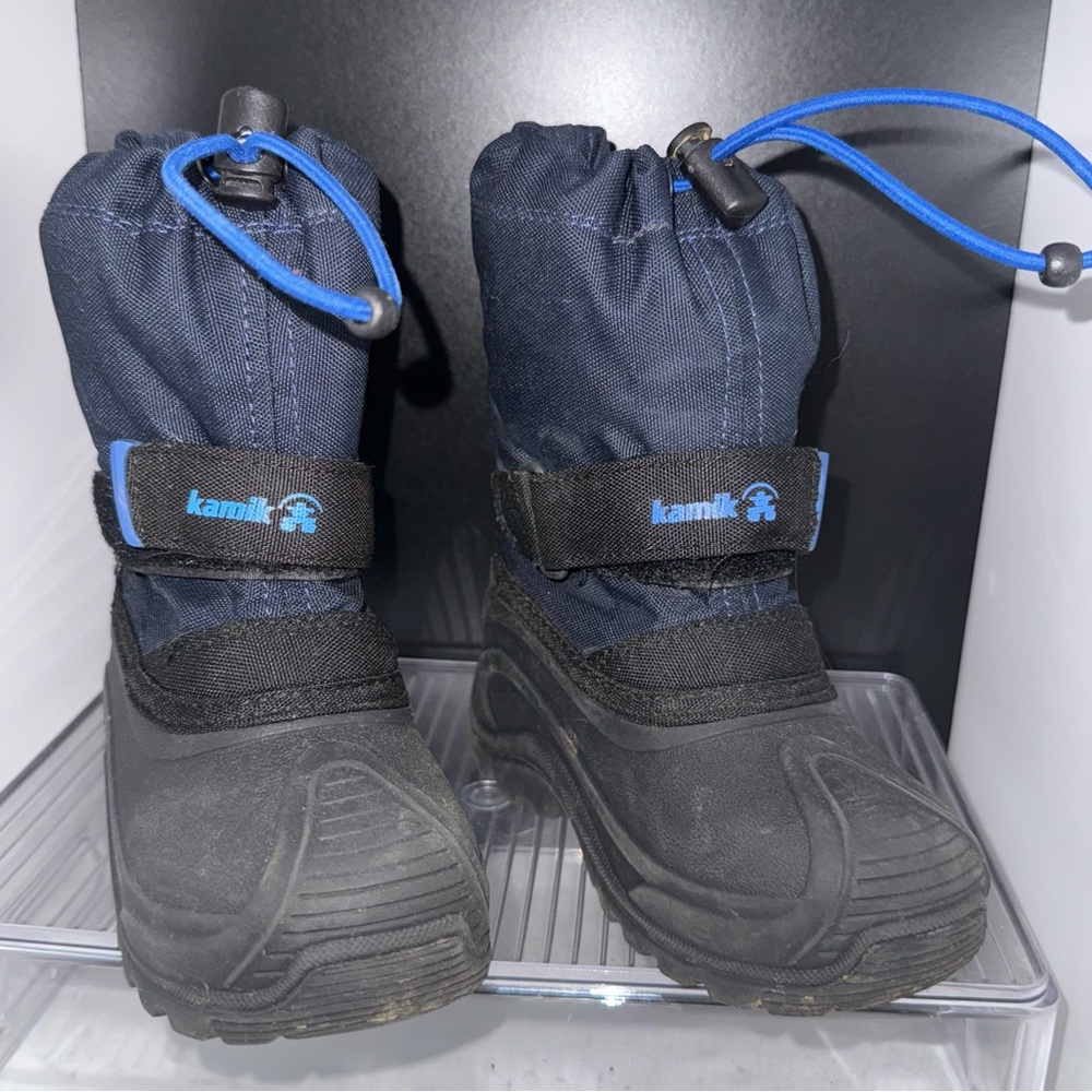 Kamik Kids' Navy and Black Snow Boots
